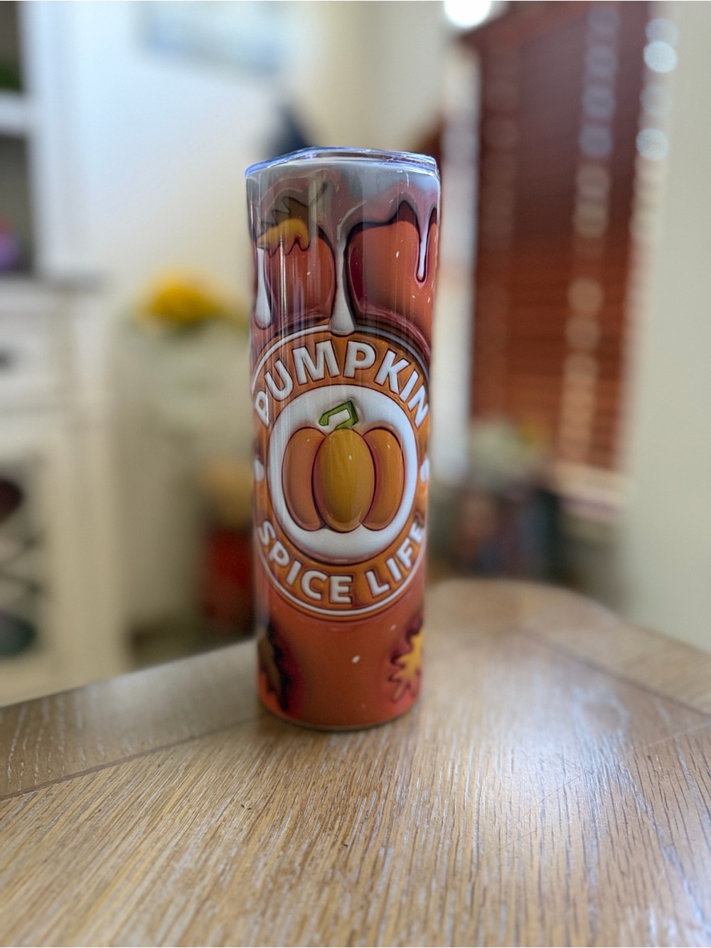Pumpkin Spice Life Travel Tumbler - Orange new